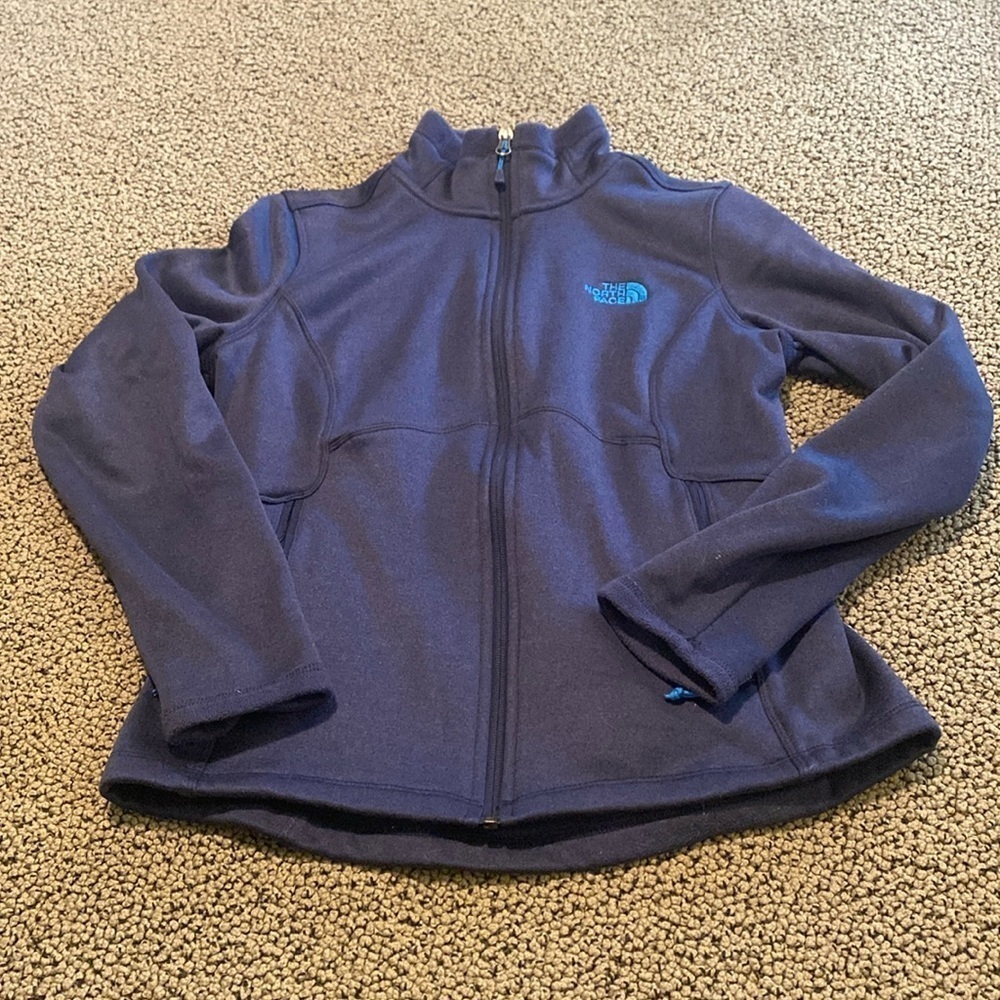 The North Face Zip Up Navy Blue Jacket Size Medium in Like New Condition